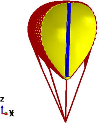 Experimental assessment and numerical simulation of the large deformation of a flexible composite tank